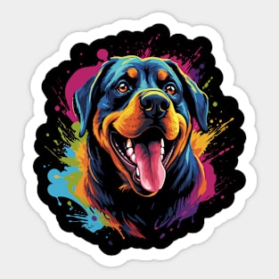 Rottweiler Happiness Sticker